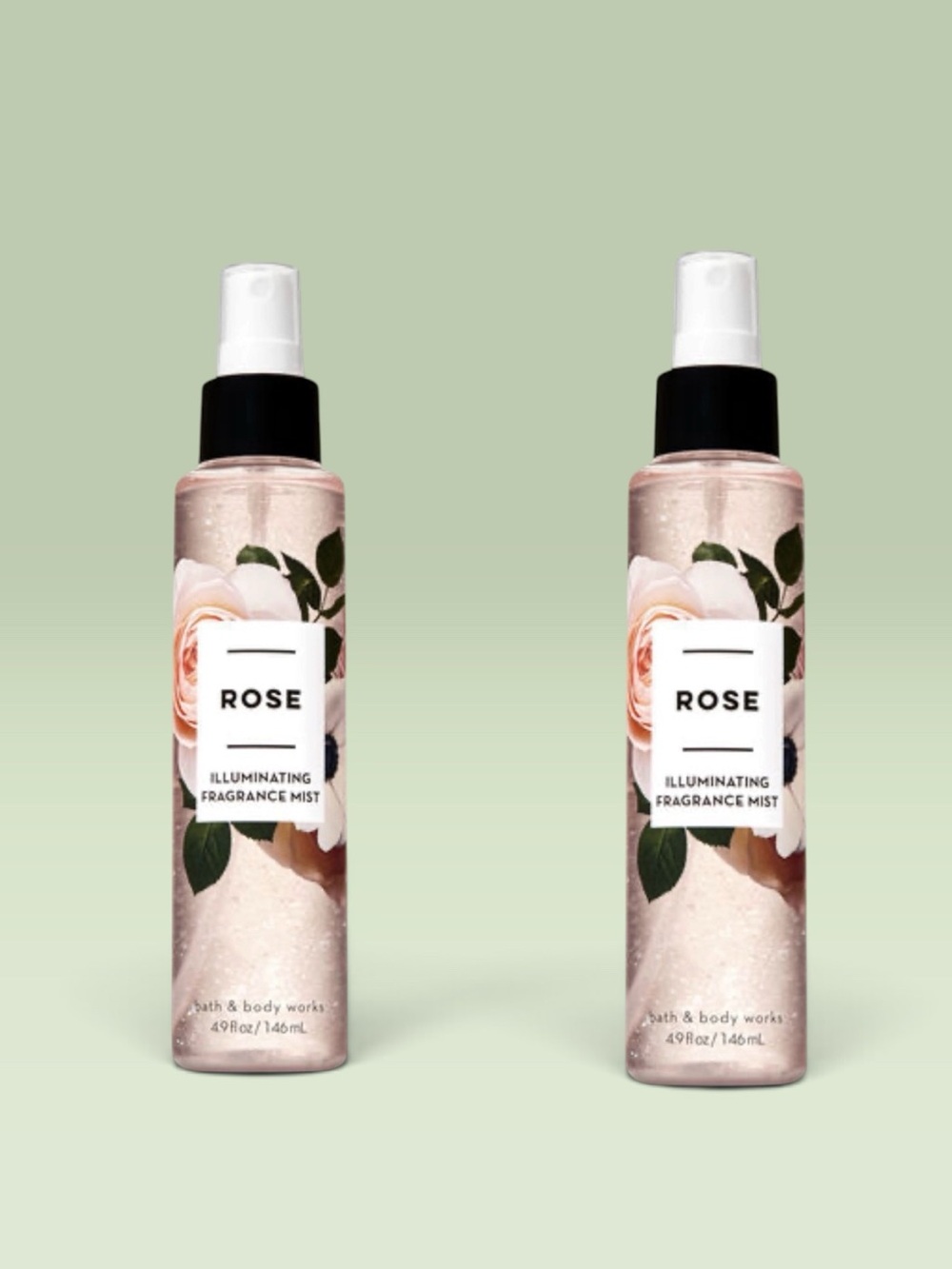 Bath and Body Works ROSE Illuminating Fragrance Mist ~ 4.9 fl.oz. ( Lot of 2 )